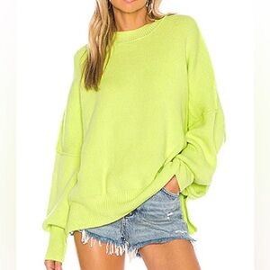 Free People Easy Street Tunic size xs color acid lime